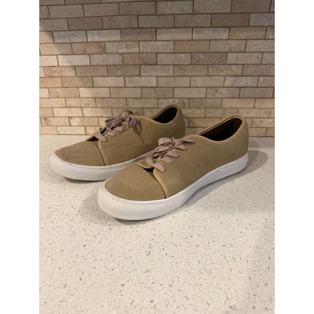 Vans #1 Skateboard Shoes US 8 Khaki Suede Men's Sneakers